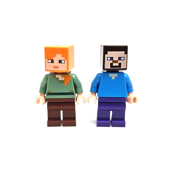 Lego Minecraft Minifigure Play Pack Bundle - 4 Figures w/ Accessories - Picture 4 of 5